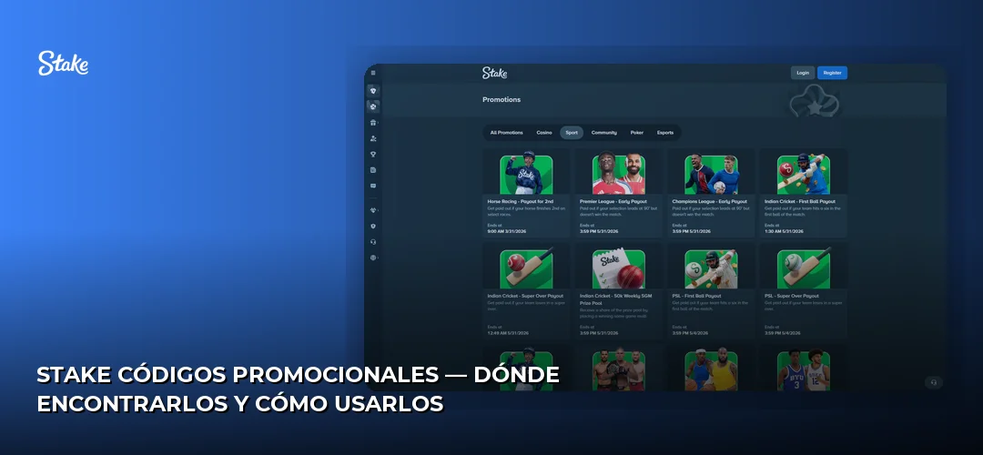 Stake códigos promocionales — dónde encontrarlos y cómo usarlos