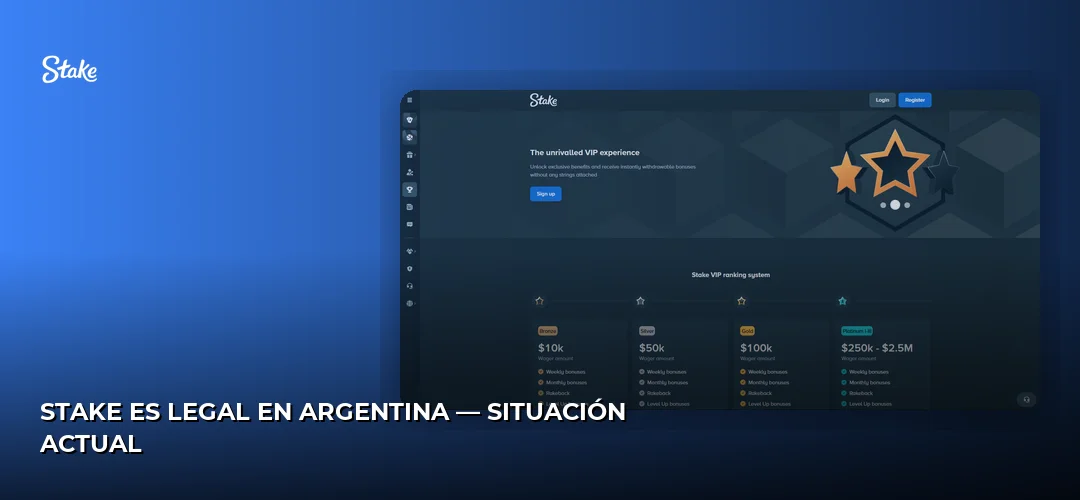 Stake es legal en Argentina — situación actual